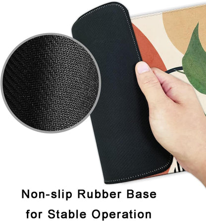 Mouse Pad with Stitched Edge, Premium-Textured Mouse Mat, Non-Slip Rubber Base Mousepad for Laptop, Computer & PC,9.5×7.9 Inches,Modern Abstract